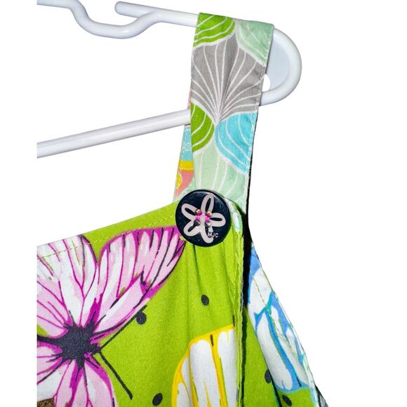 Matilda Jane Suitcase Butterfly Apron Dress Girls Size 6 Tiered Circus Floral - Picture 7 of 12